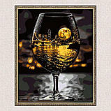 Картина за номерами Пейзаж. Келих натхнення з фарбами металік 40*50 см Орігамі LW 3500, фото 7