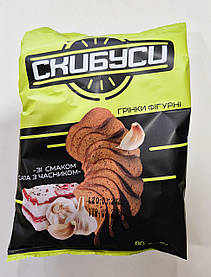 Грінки фігурні Скибуси сало з часником 80 г