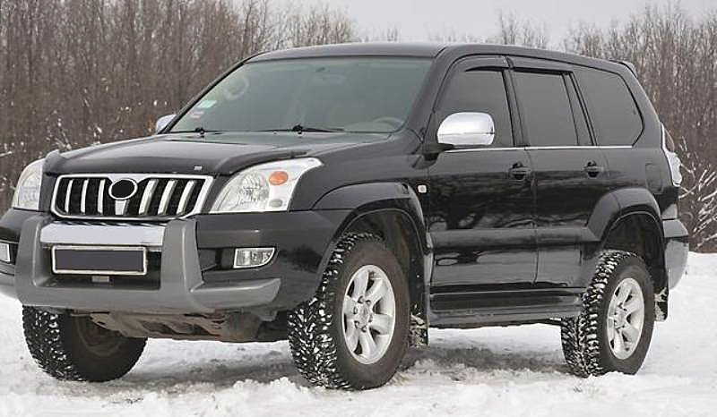 Вітровики (4 шт, HIC) для Toyota Land Cruiser Prado 120, фото 1