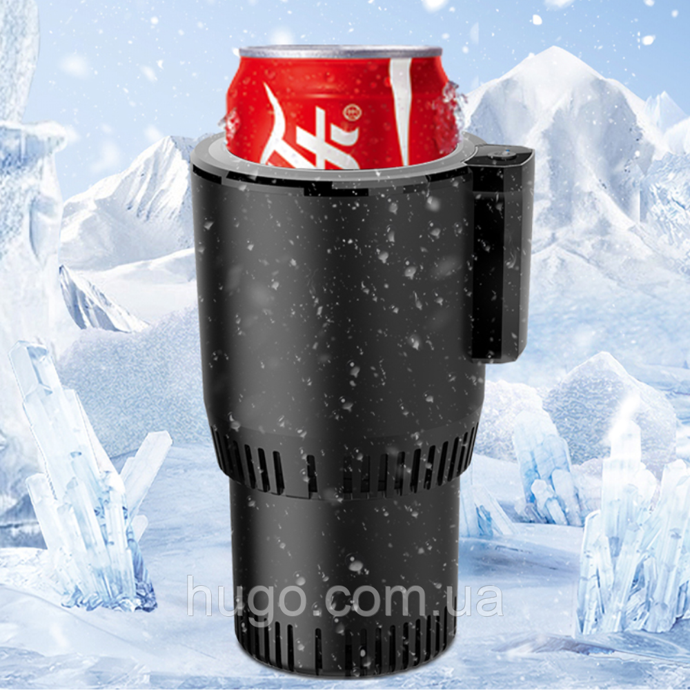 Охолоджувальна кружка для автомобіля 12 Вт, Чорна / Підставка-охолоджувач для напоїв в авто / Кружка-охолоджувач, фото 1