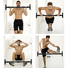 Регульована сталева перекладина для підтягувань та вправ – міцна конструкція, турнік, 70-100см, Trizand 24784, фото 9