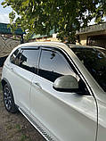 Вітровики з хром молдингом (4 шт, HIC) для BMW X5 F-15 2013-2018 рр, фото 3