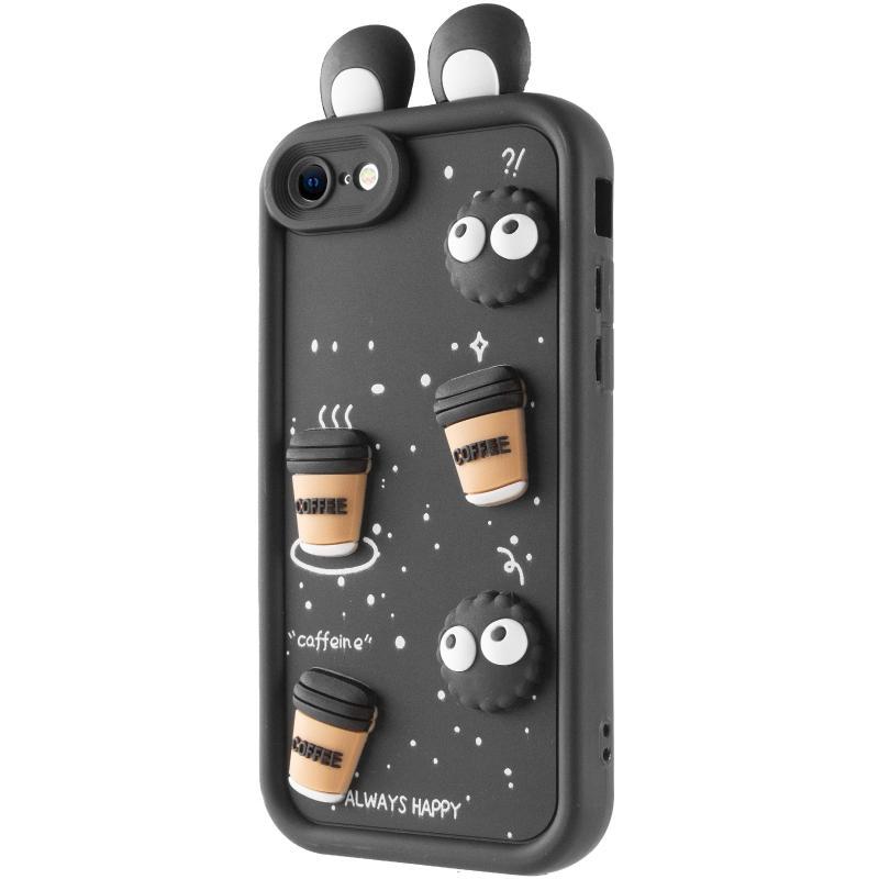 Чохол TPU Toys Case with Ears для Apple iPhone 7 / 8 / SE (2020) Black, фото 1