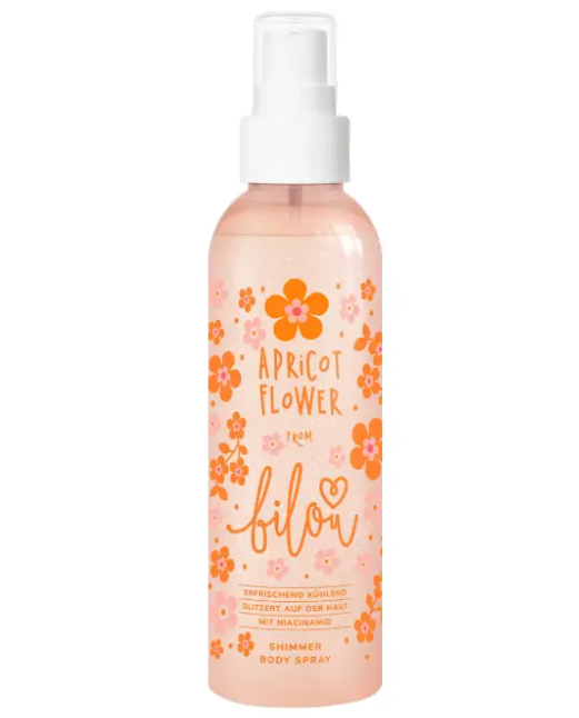 Спрей для тіла з шиммером Bilou Apricot Flower 150 мл