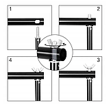 Комплект Чорний Вініловий фон 2,5 х 3,5 м +  Стійка ворота 3 х 2,1 м з кріпленням та сумкою, фото 9