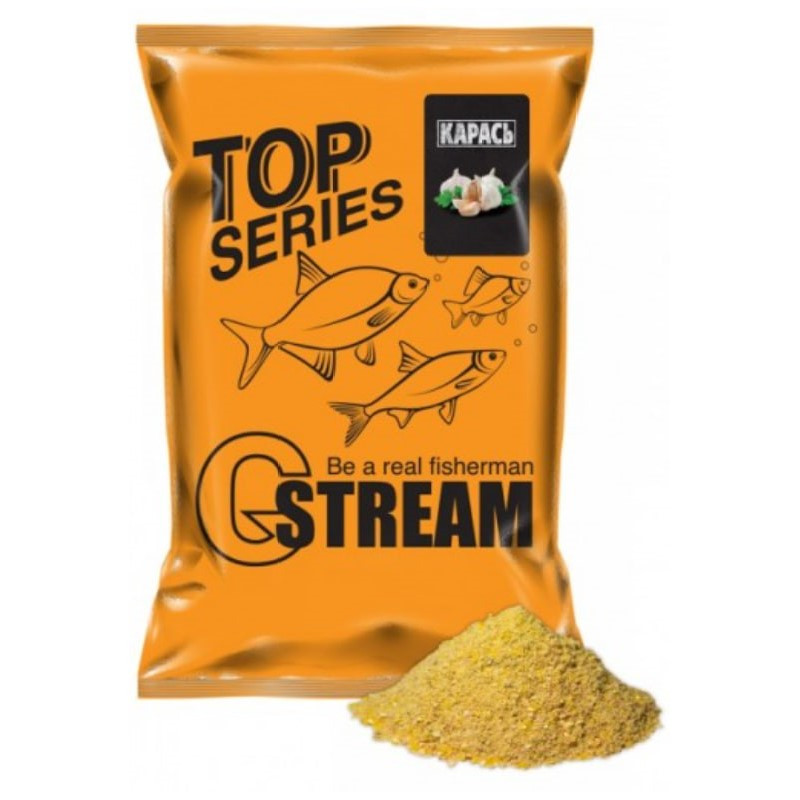 Прикормка G.Stream Top Series Карась (часник), 1 кг, помол більший за середній, фото 1