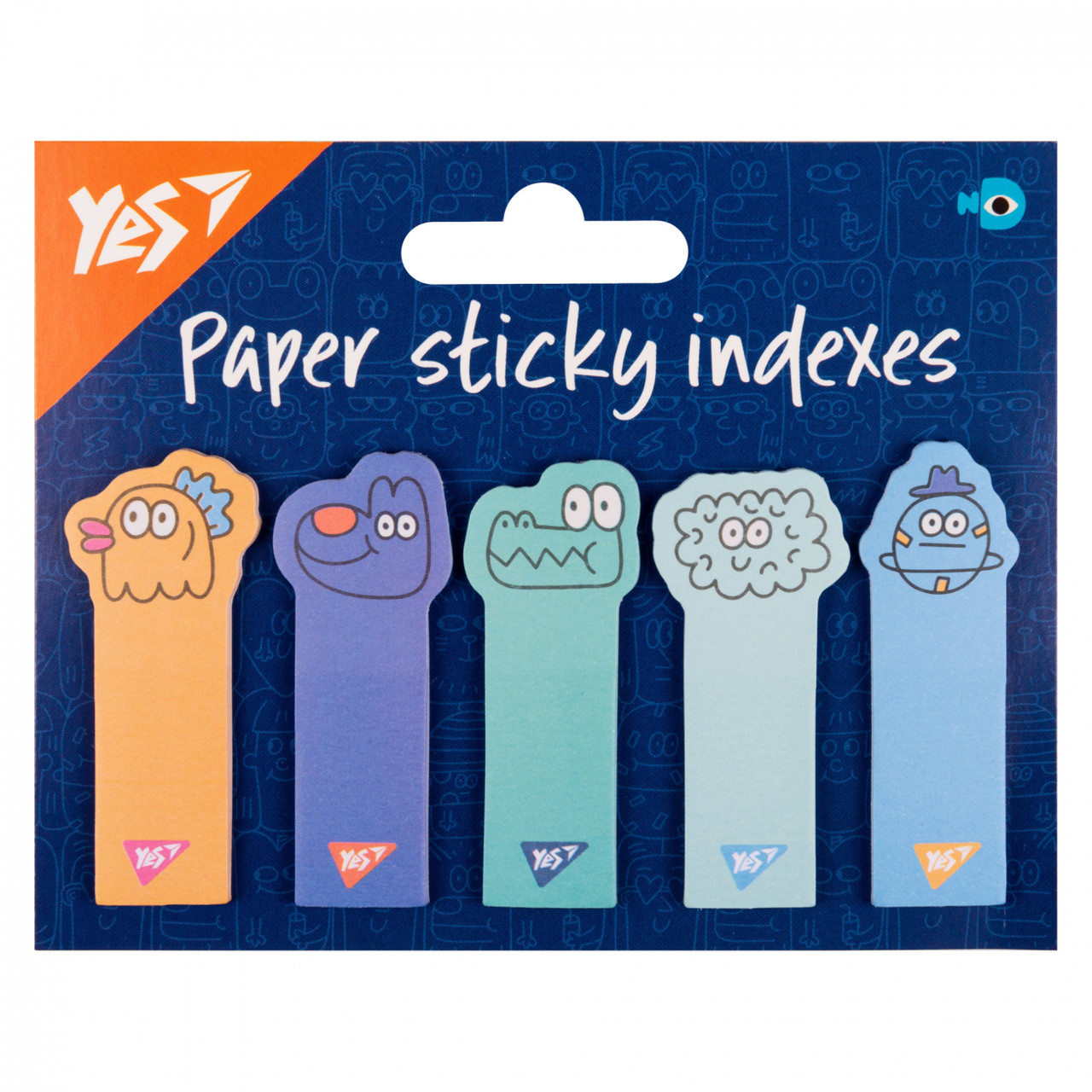 Індекси паперові Yes "Stand with Ukraine", 55*15мм, 100 шт (5x20), фото 1