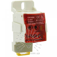 Блок розподільчий на DIN-рейку 80A LMA2661 червоний (3*6...16 кв.мм+ 4*2,5...6 кв.мм)