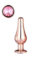 DT21826 анальна пробка конічної форми Dream Toys GLEAMING LOVE ROSE GOLD PLEASURE PLUG S