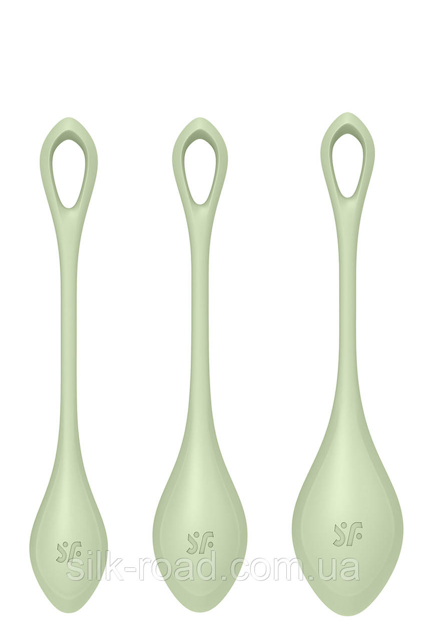Набір вагінальних кульок Satisfyer Yoni Power 2 light, зелений