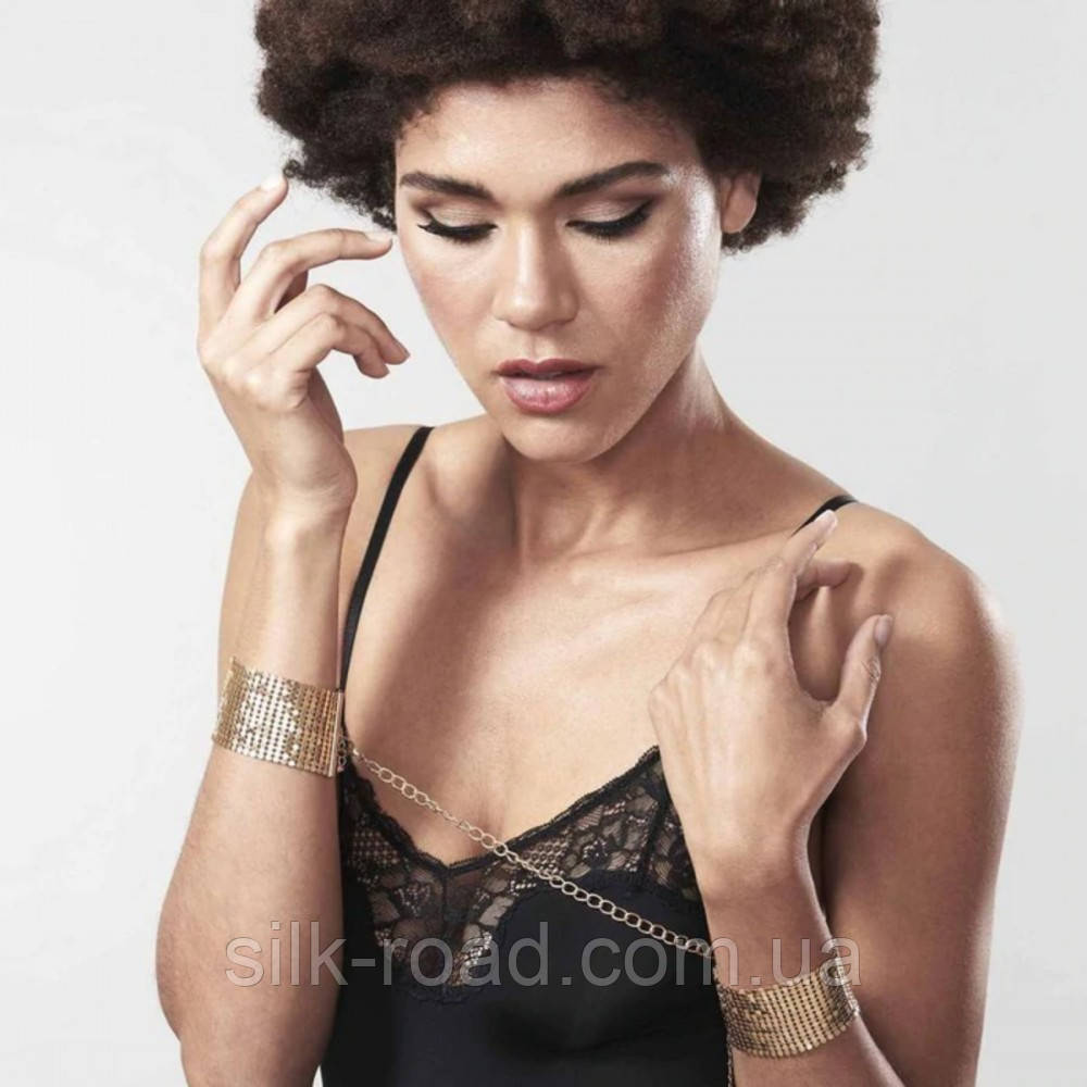 Браслети-наручники Bijoux Indiscrets золоті, OS