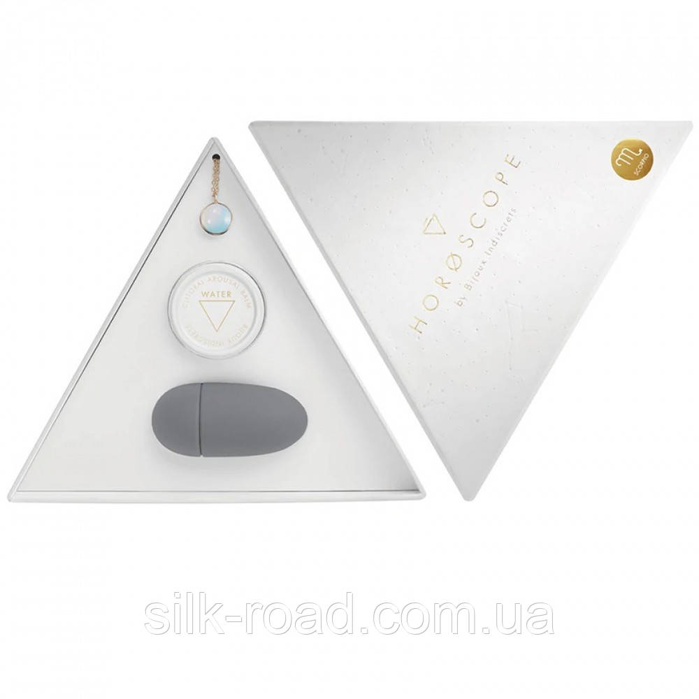 Набір Bijoux Indiscrets HOROSCOPE - Scorpio (Скорпіон) вібратор на палець, гель для клітора, підвіска, фото 1