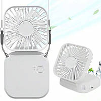 Портативний настільний вентилятор на акумуляторі Hachi Fan, білий - компактний міні-вентилятор для дому