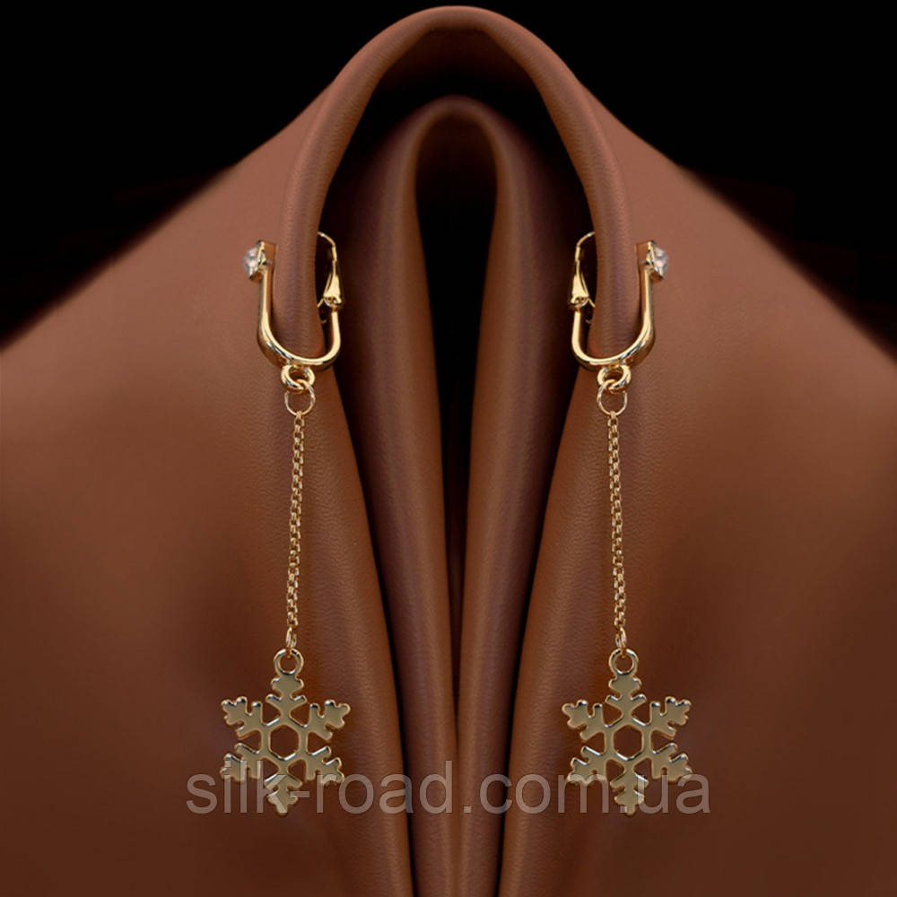 Прикраси для клітора та статевих губ non-pierced clitoral jewelry dangle with snowflake UPKO