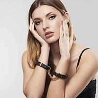 Наручники з екошкіри Bijoux Indiscrets Maze – Thin Handcuffs Black