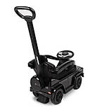 Машинка для катання Caretero (Toyz) Mercedes G350 D з батьківською ручкою Black, фото 2