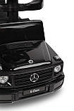 Машинка для катання Caretero (Toyz) Mercedes G350 D з батьківською ручкою Black, фото 9