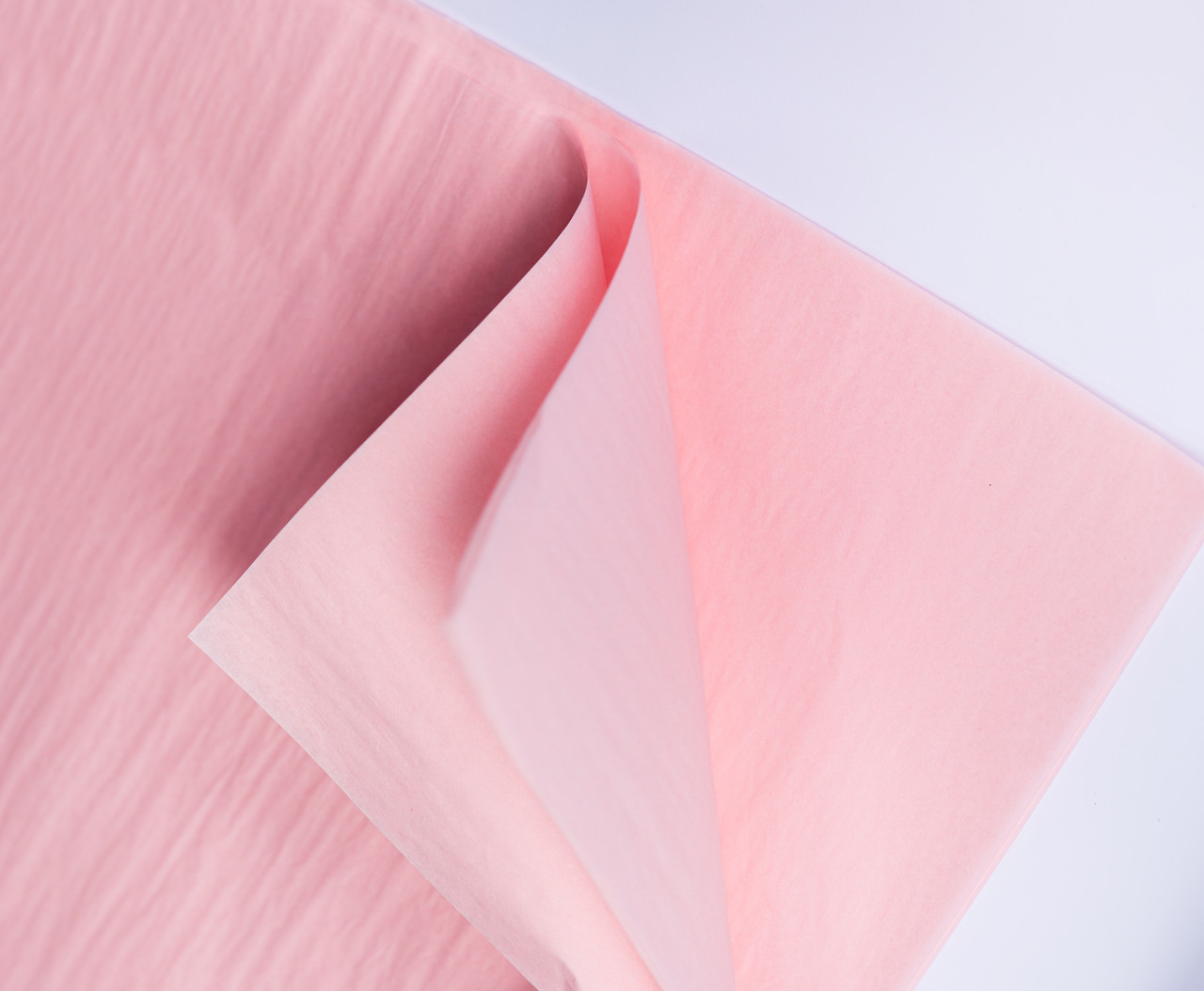 Тіш'ю декоративний папір світло-рожевий, розмір 50*70 см, фото 1