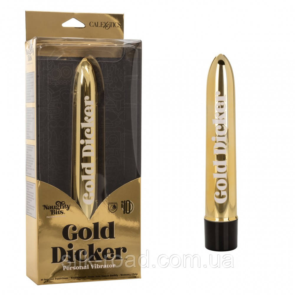 Вібратор Naughty Bits Gold Dicker Vibe