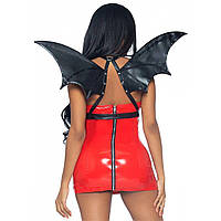 Портупєя зі штучної шкіри з крилами кажана Leg Avenue Bat wing body harness O/S
