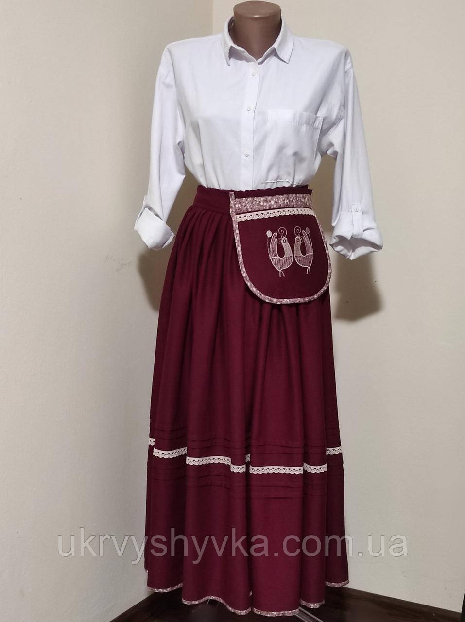 Українська спідниця з вишитою ладанкою "Народна", фото 1