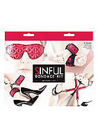 Комплект для зв'язування NS Novelties SINFUL BONDAGE KIT PINK