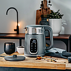 Електричний чайник Adler AD 1305 сірий, скляний, LED, з контролем температури, 1.7 л, фото 6