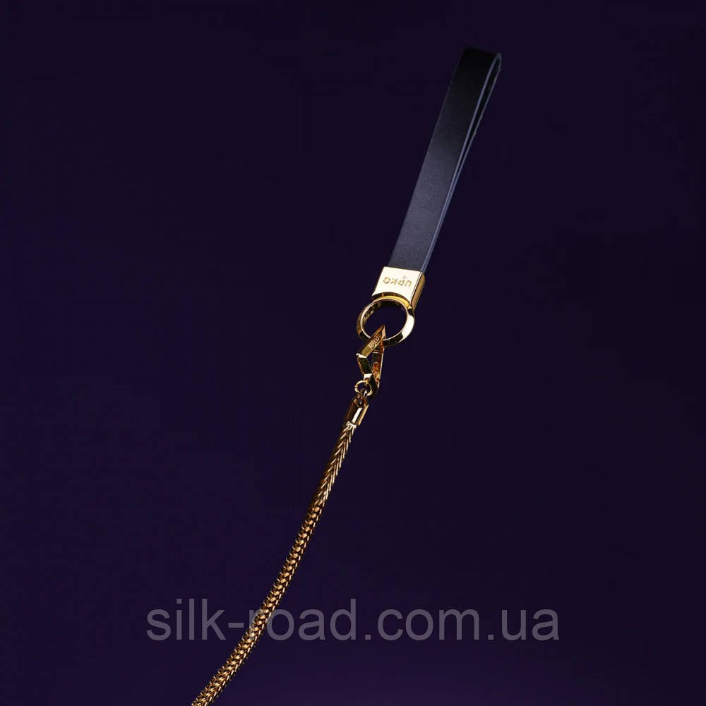 Повідець з італійською шкірою UPKO Moist Eyes Leash, 63 см