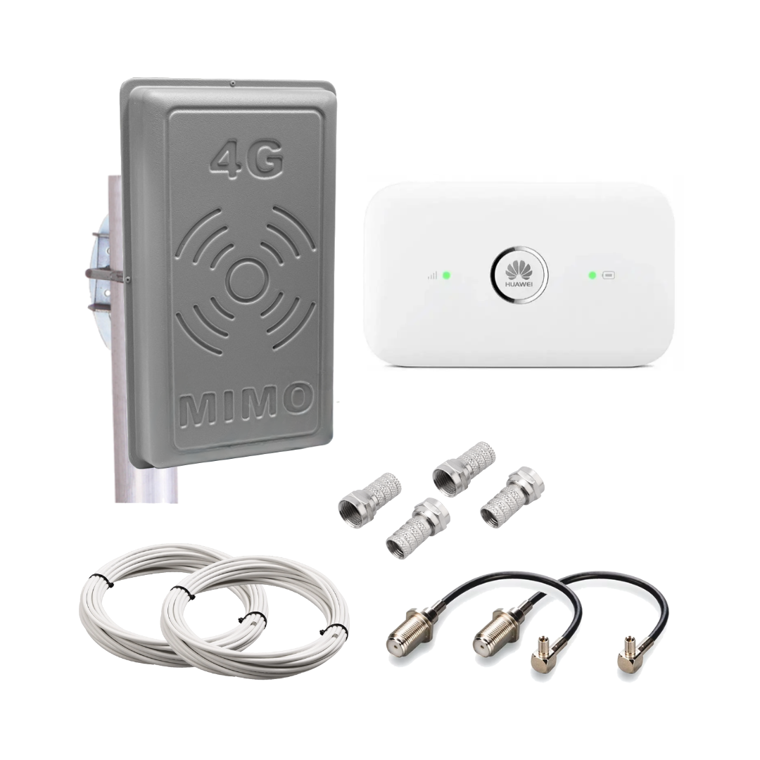 Комплект 4G роутер Huawei 5573 + RNet MIMO антена 2Х17 Дб