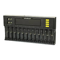 Універсальний зарядний пристрій з тестером LiitoKala Lii-S12 для акумуляторів 18650/АА/ААА та інших, 12