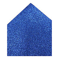 Фоаміран з глітером 20*30см Синій електрик