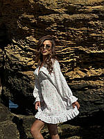 Платье из муслина с сердечками КN-1522 р 42-46