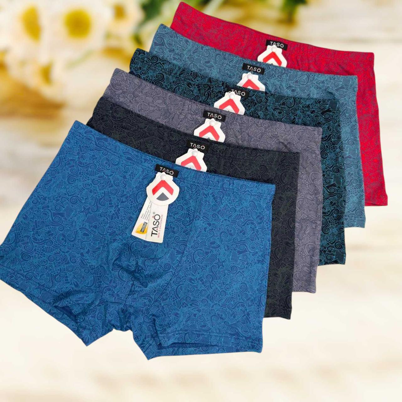 Чоловічі труси-шорти Taso 1 шт (модал, з малюнком, розмір L XL 2XL 3XL 4XL ), фото 1