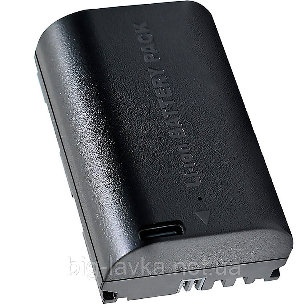 Акумулятор LP-E6H Pro з USB для Canon EOS 60D, 5D4, R5, R6  Чорний, фото 1