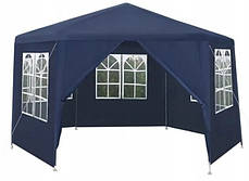 Садовий павільйон альтанка намет 6 стінок Bonro B-9007 синій, фото 2