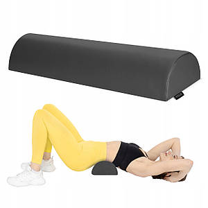 Напіввалик для реабілітації та масажу 4FIZJO 60 x 15 x 10 Black (P-5907739319753)