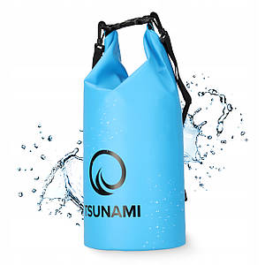 Гермомішок TSUNAMI Dry Pack 10 л водозахисний Sky Blue (P-5905973400046)