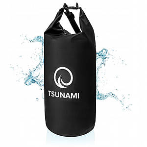 Гермомішок TSUNAMI Dry Pack 20 л водозахисний Black (P-5905973400015)