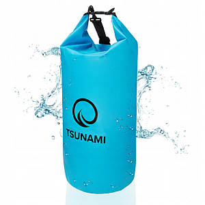 Гермомішок TSUNAMI Dry Pack 20 л водозахисний Sky Blue (P-5905973400022)