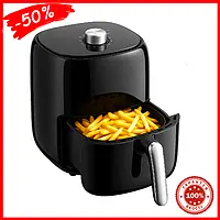 Фритюрниця електрична потужна аерофритюрниця Crownberg 2л 1200 Вт мультипіч аерогриль мультипіч аерогриль безмасляна