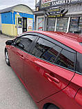 Дефлектори вікон (вітровики) Toyota Prius 2016- (Autoclover D756), фото 2