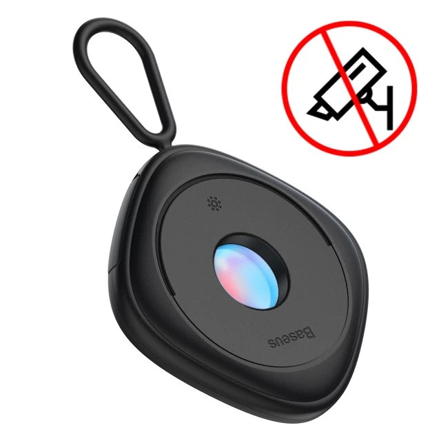 Детектор прихованих камер Baseus Heyo Hidden Camera Detector з USB Type-C кабелем 0.3 м, інфрачервоний сканер, чорний