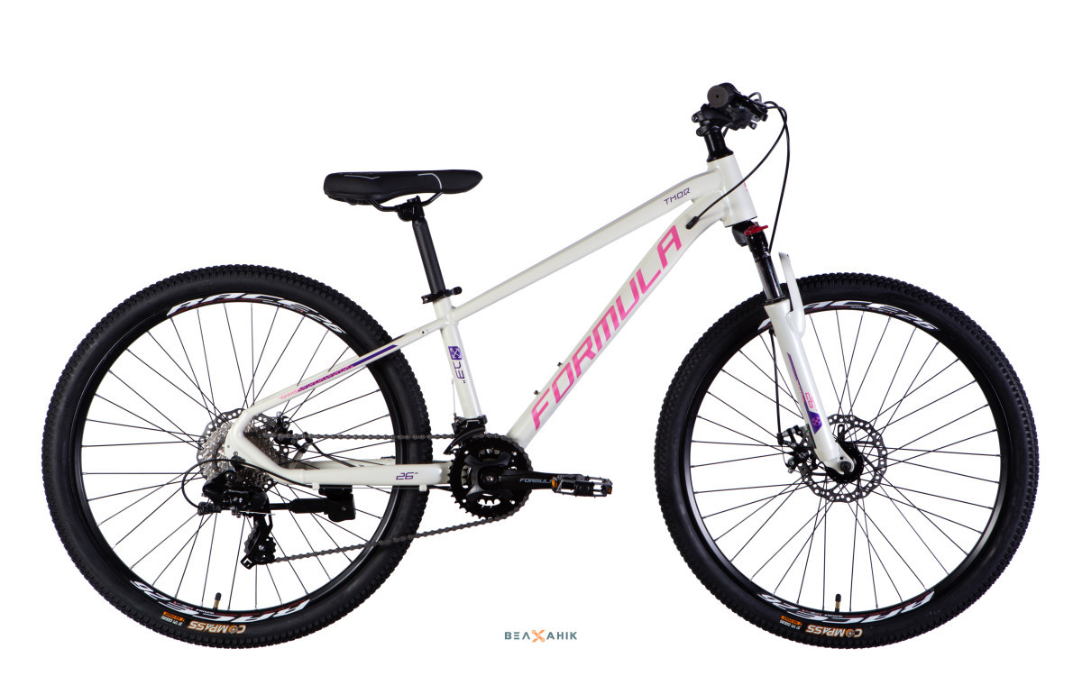 Велосипед 26/quot; Formula THOR DD CS (рама 13/quot;) AL біло-рожевий, фото 1