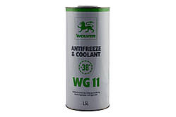 Антифриз WOLVER Antifreeze & Coolant WG11 Ready for use зелен. каністра  1,5л (6шт уп)