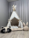 Вігвам для дітей Совенята 5 БОНБОН з Кошиком Повний комплект, вігвам для хлопчика, вігвам для дівчинки, дитячий вігвам, вігвам, фото 2