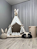 Вігвам для дітей Совенята 5 БОНБОН з Кошиком Повний комплект, вігвам для хлопчика, вігвам для дівчинки, дитячий вігвам, вігвам, фото 4