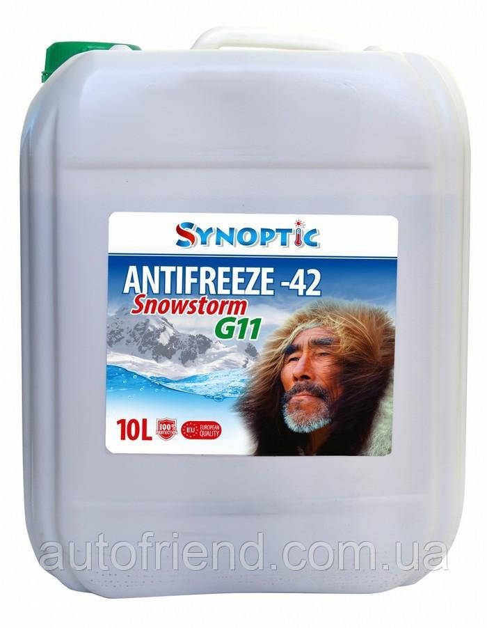 Антифриз Synoptic-42 snowstorm (-38) ПЕ кан.10л (10.45 кг.) зілля., фото 1
