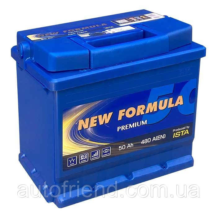 Акумулятор New Formula PREMIUM 50 Ah (+/-) (480EN) (д215*ш175*в190), фото 1