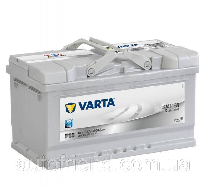 Акумулятор Varta Silver Dynamic 85Ah Н Єв (-/+) (800EN) (д315*ш175*в175) F18, фото 1