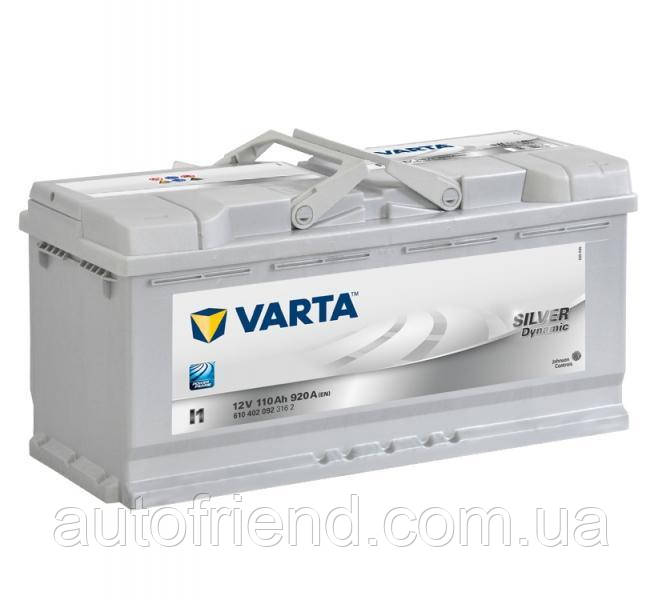 Акумулятор Varta Silver Dynamic 110Ah Єв (-/+) (920EN) (д393*ш175*в190) I1, фото 1
